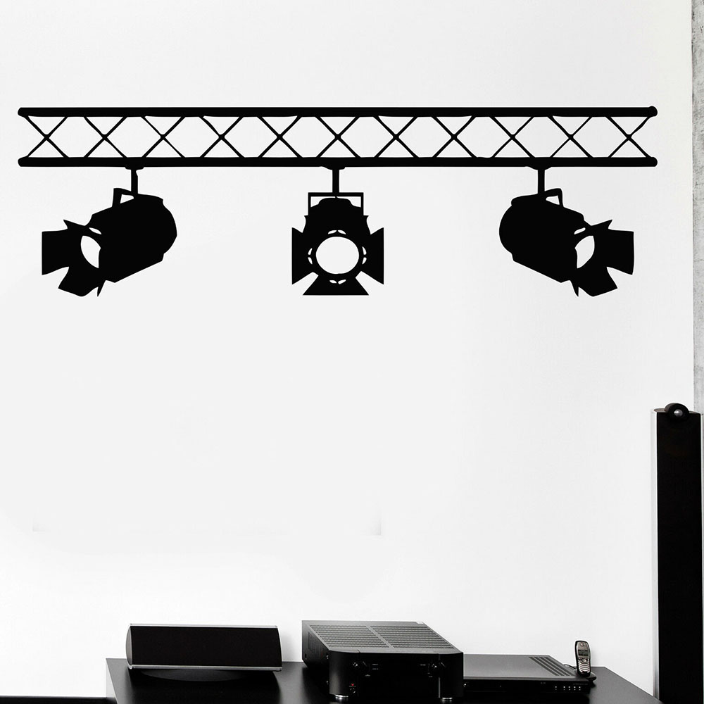 Home Cinema Wall Lights - Calcomanía de vinilo con luces de