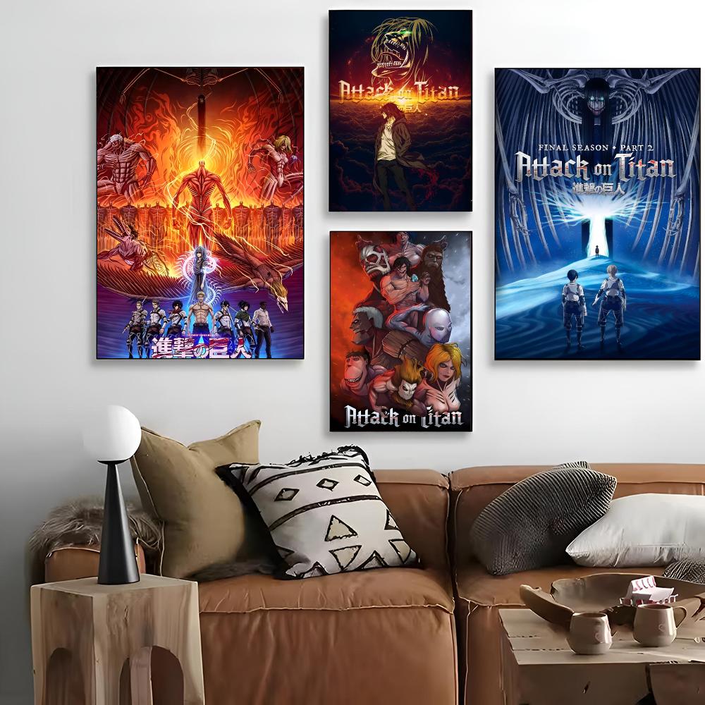 Home Cinema Wallpaper - Pintura de Anime Ataque a los