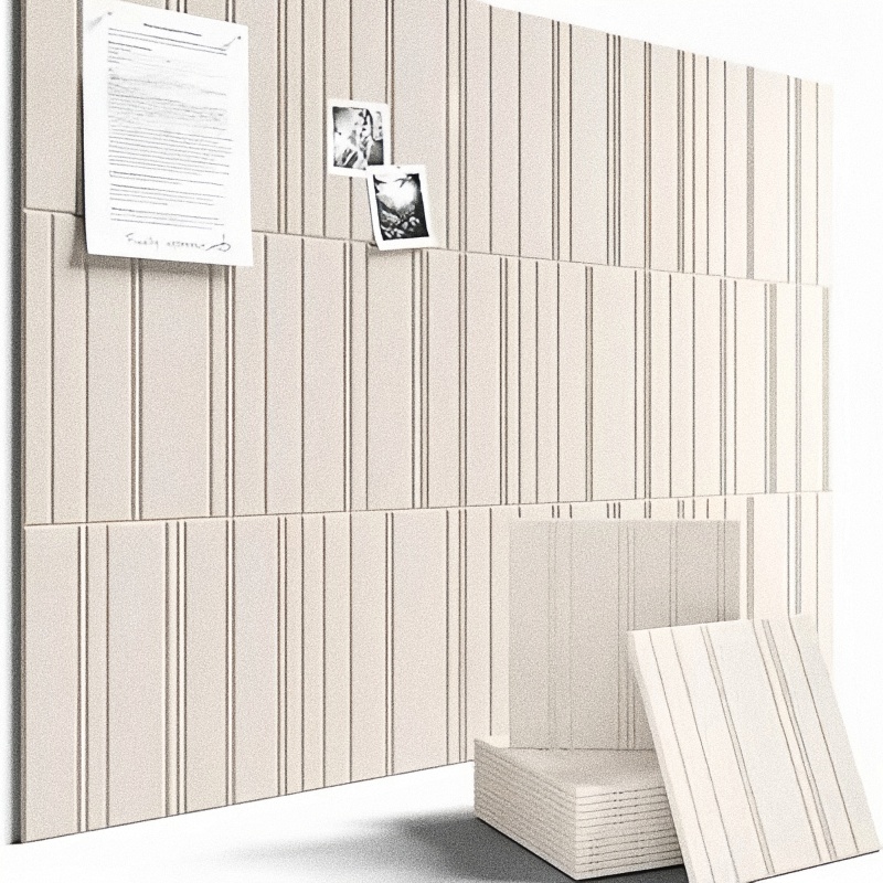 Home Cinema Wallpaper - Panel de Fieltro con Rayas Verticales