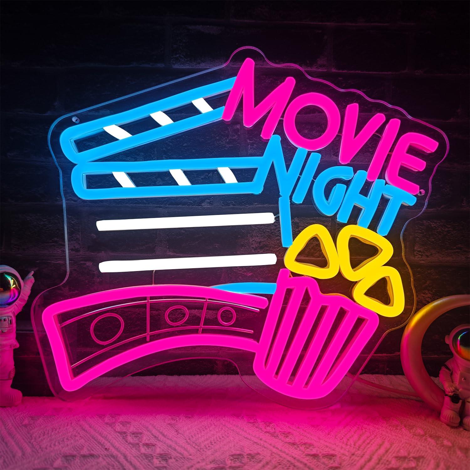 Home Cinema Wall Lights - Letrero de Neón para Noche de