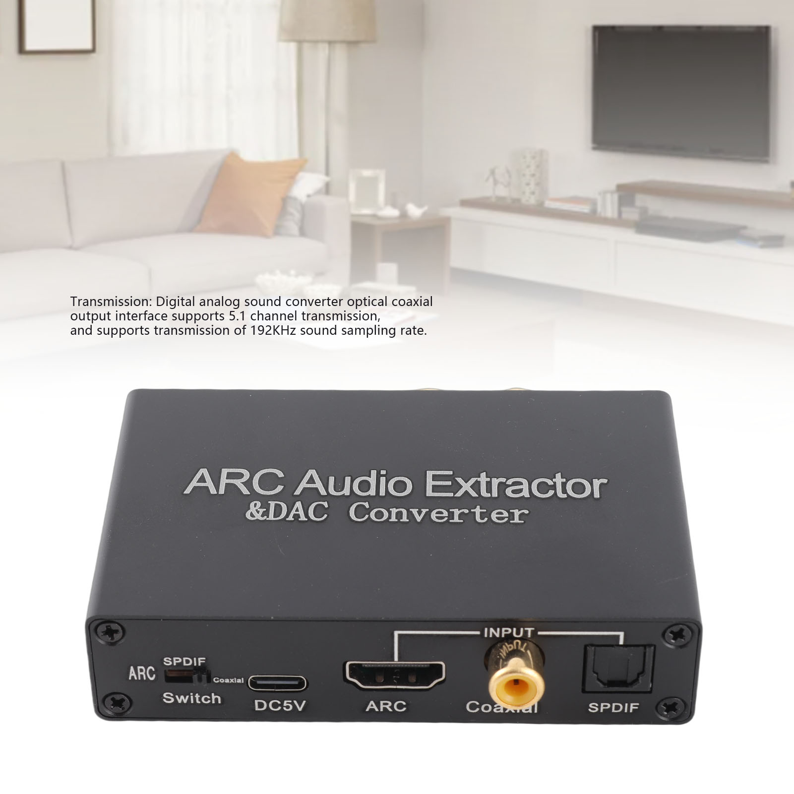 Home Cinema Headphones - Extractor de sonido ARC con salida