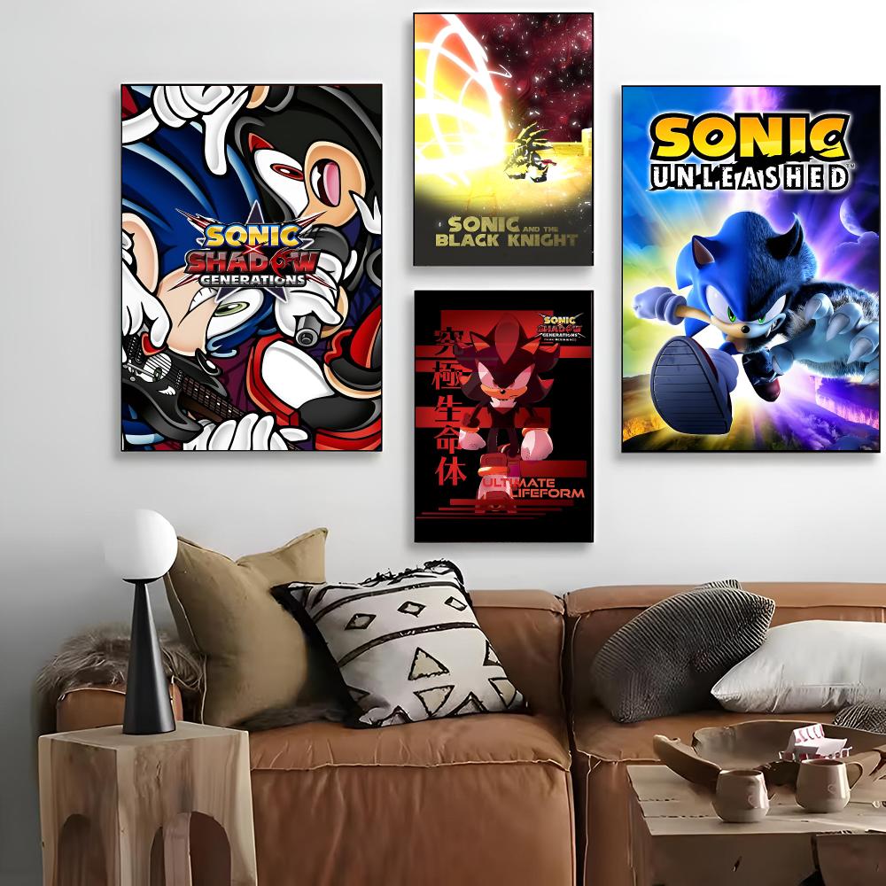 Home Cinema Wallpaper - Póster de Anime Sonic HedgehogES, Pintura