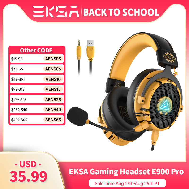 Home Cinema Headphones - Auriculares para Juegos EKSA E900 Pro,