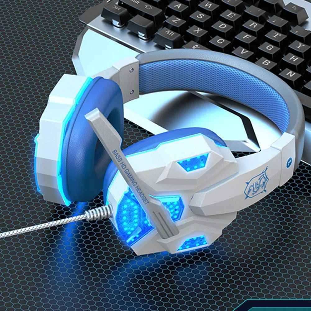 Home Cinema Headphones - Auriculares para juegos con luz LED