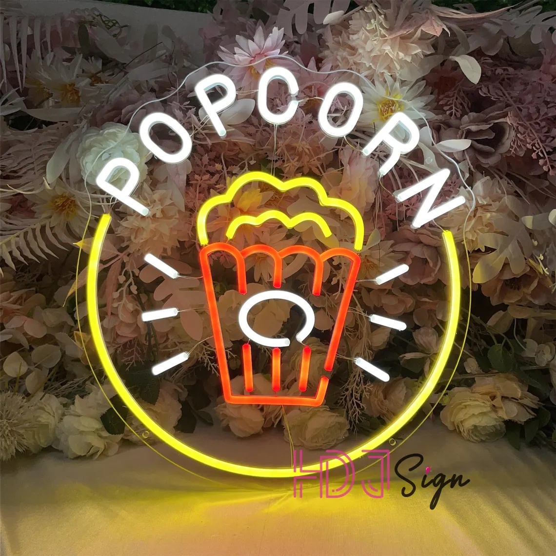 Home Cinema Wall Lights - Letrero de neón LED de palomitas