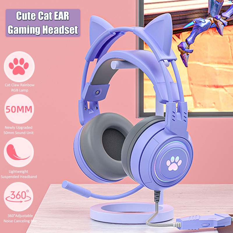 Home Cinema Headphones - Auriculares con orejas de gato para