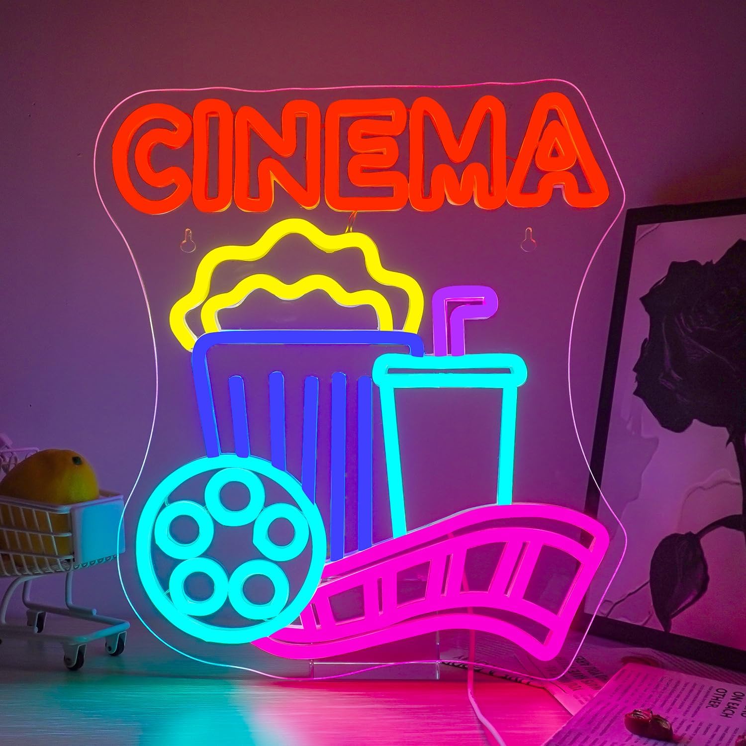 Home Cinema Wall Lights - Letrero de Neón LED con Forma