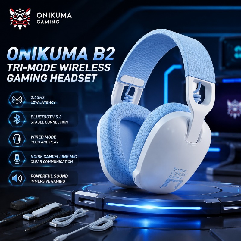 Home Cinema Headphones - Auriculares para juegos Onikuma B2, auriculares