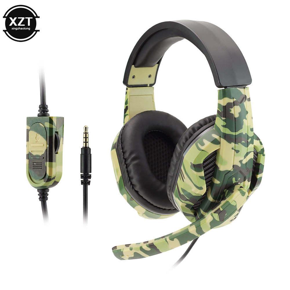 Home Cinema Headphones - Auriculares para juegos de camuflaje, auriculares