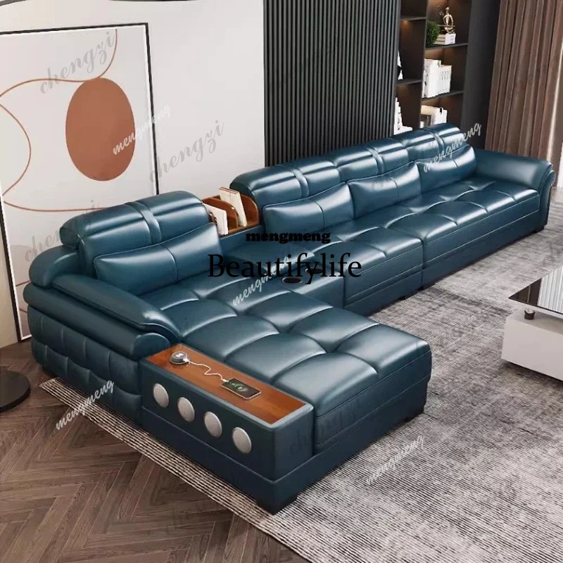 Home Cinema For Small Room - D5556 Sofás Pequeños de Cuero Genuino