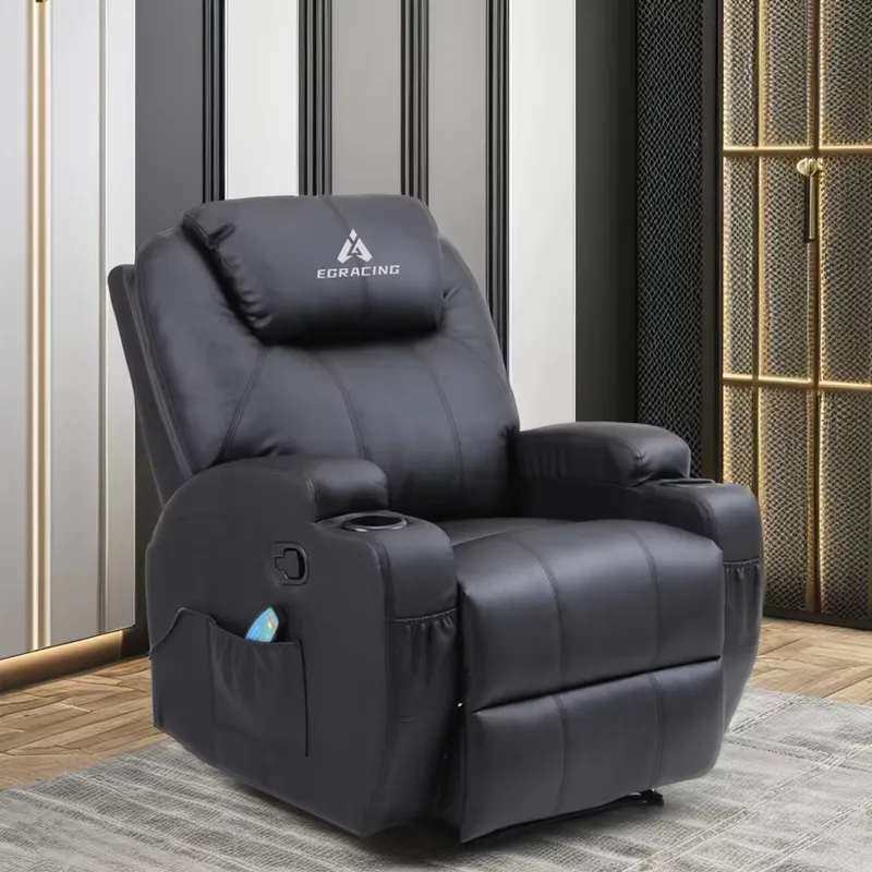 Home Cinema Recliner Chairs - Sillón Reclinable Individual Moderno, de Cuero