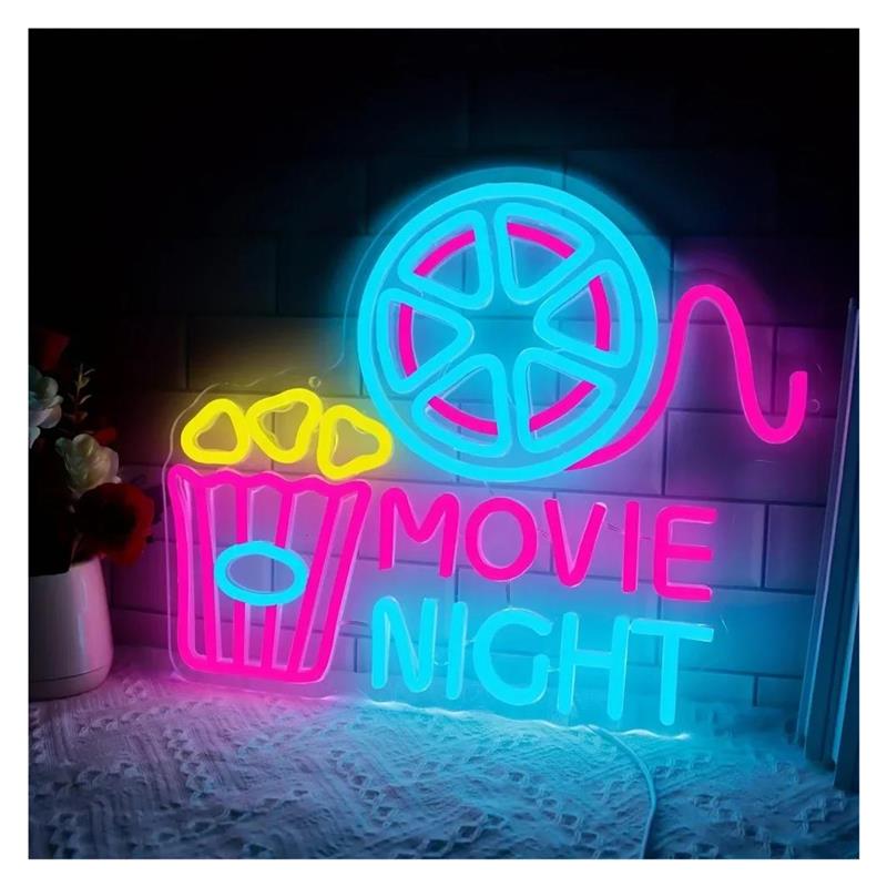 Home Cinema Wall Lights - Letrero de neón con luz de