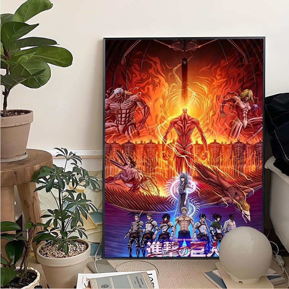 Pintura de Anime Ataque a los  - Home Cinema Wallpaper reseña y precio