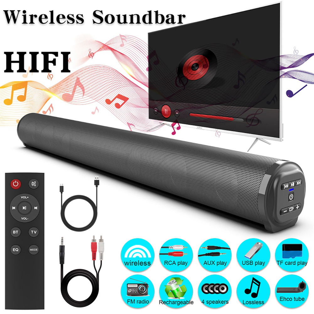 Barra de sonido, sistema de so - Home Cinema With Wireless Rear Speakers reseña y precio