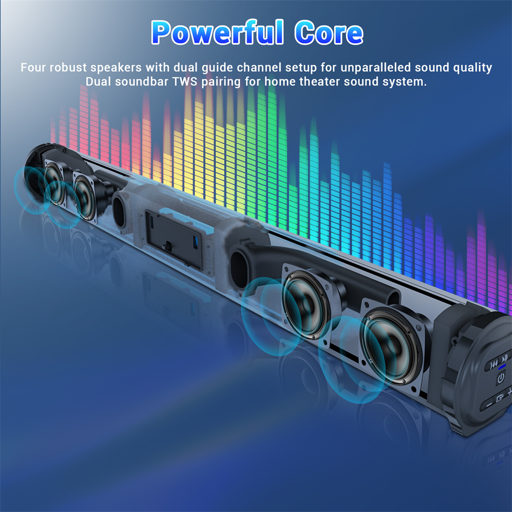 Barra de sonido, sistema de so - Home Cinema With Wireless Rear Speakers reseña y precio