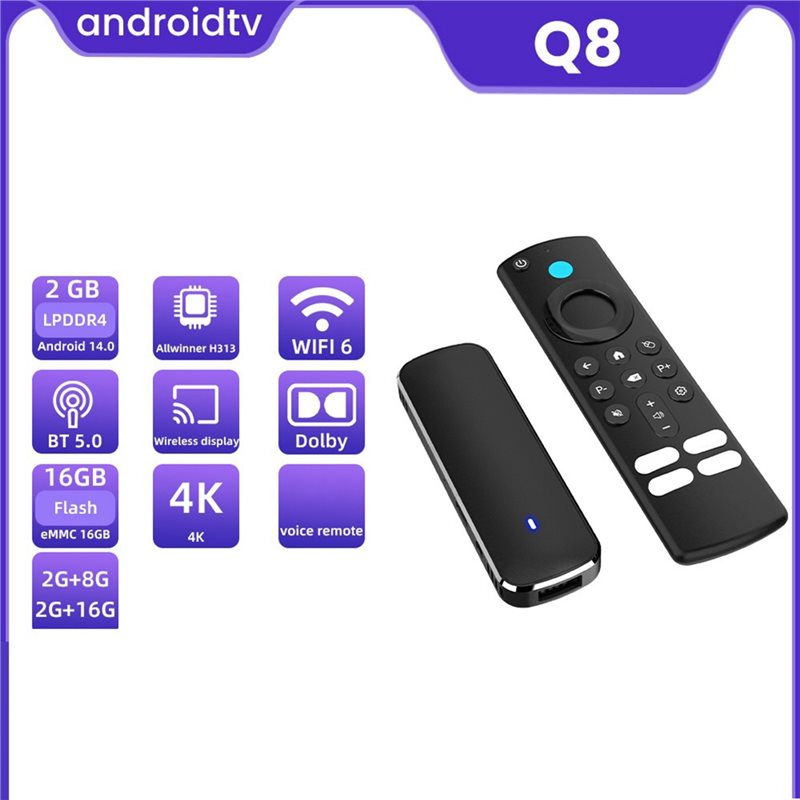 TV Stick Best-Q8 con Android 1 - 4K Media Player reseña y precio