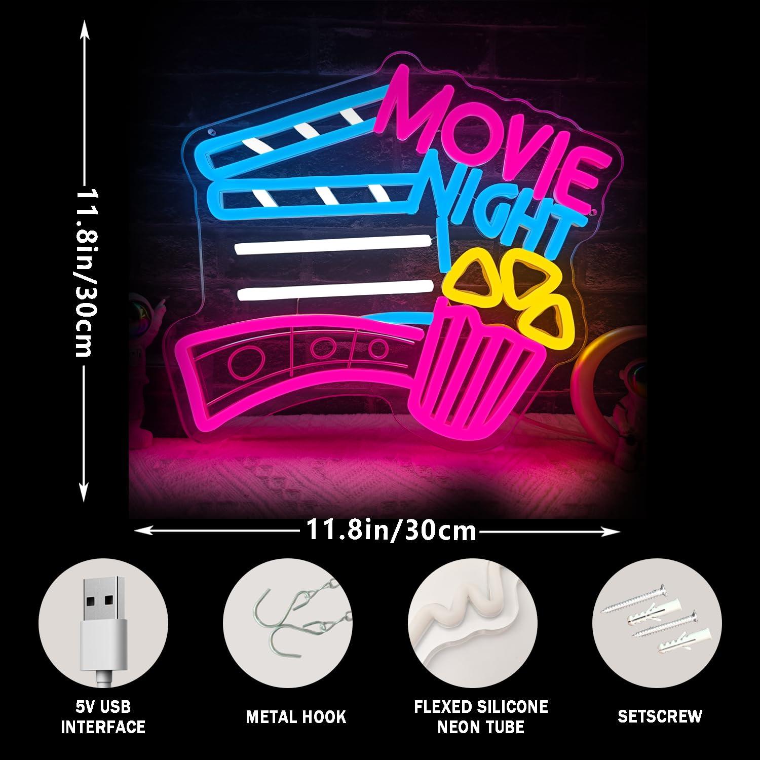 Letrero de Neón para Noche de  - Home Cinema Wall Lights reseña y precio