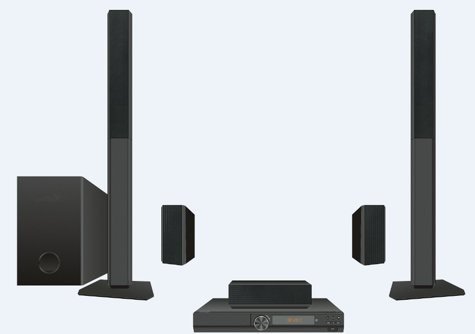 Altavoces 5.1 Canales para Cin - Home Cinema With Wireless Rear Speakers reseña y precio