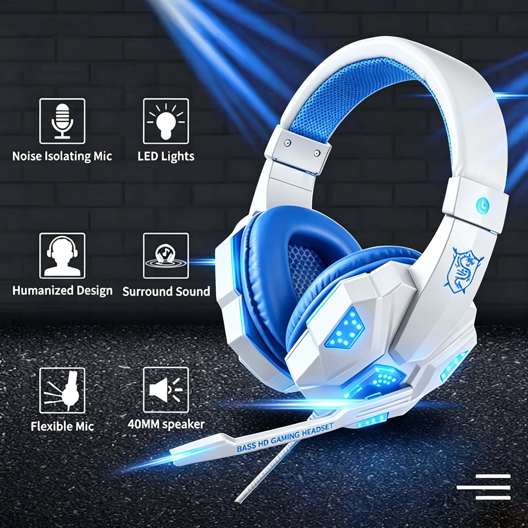 Auriculares para juegos con lu - Home Cinema Headphones reseña y precio