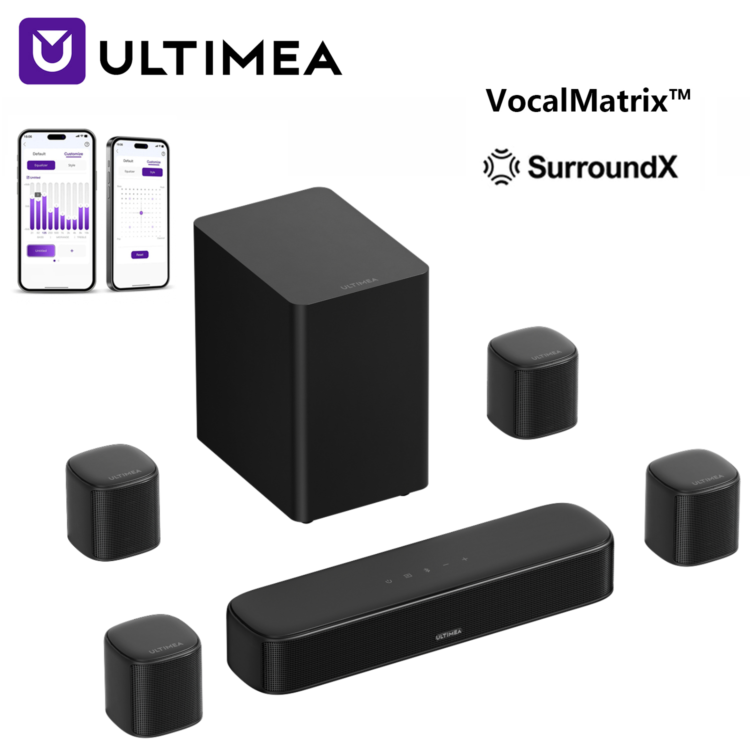 Barra de Sonido ULTIMEA Aura S - Home Cinema With Wireless Rear Speakers reseña y precio