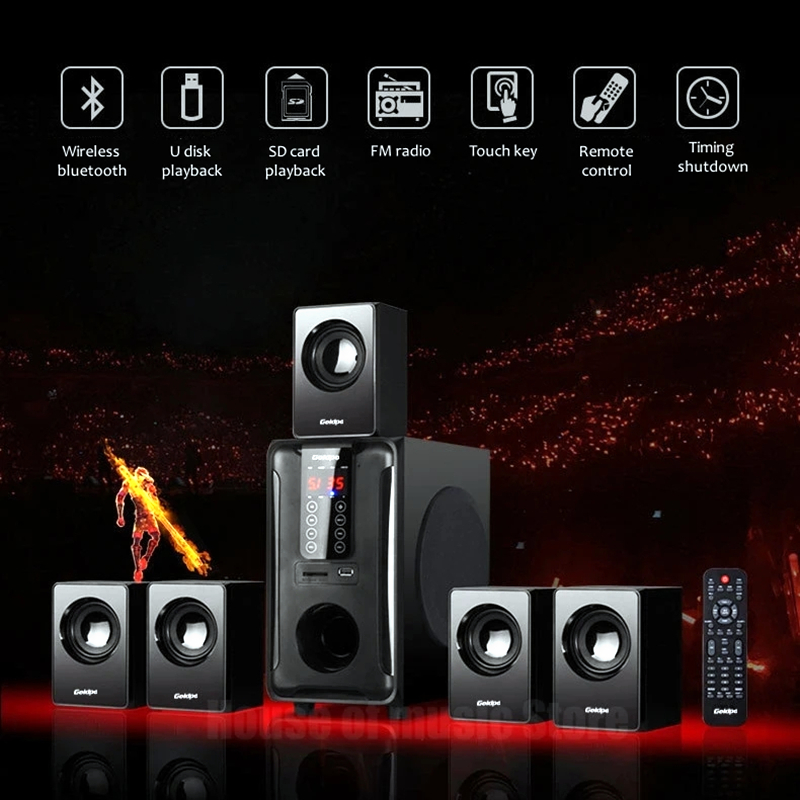 Caja de sonido Multimedia de p - Home Cinema With Wireless Rear Speakers reseña y precio
