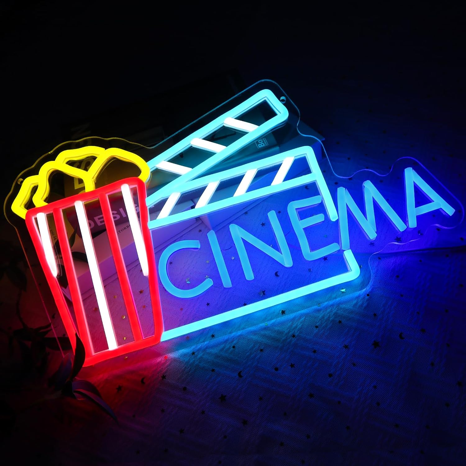 Letrero de Neón LED USB con Di - Home Cinema Wall Lights reseña y precio