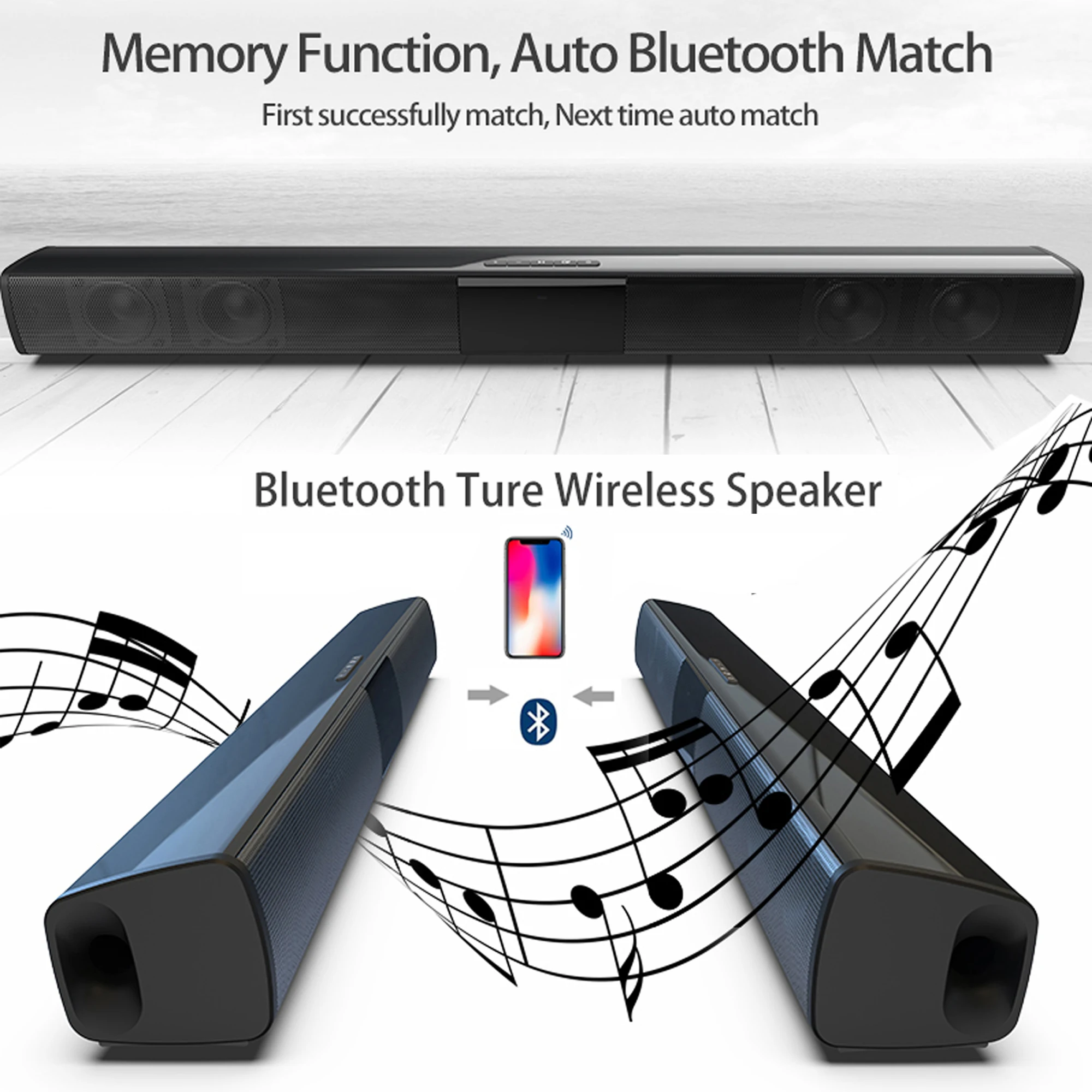 Barra de sonido de alta potenc - Home Cinema With Wireless Rear Speakers reseña y precio