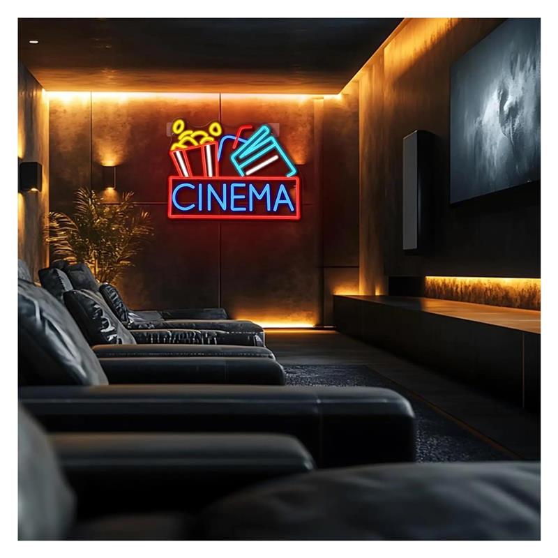 Letrero de neón de cine con al - Home Cinema Wall Lights reseña y precio