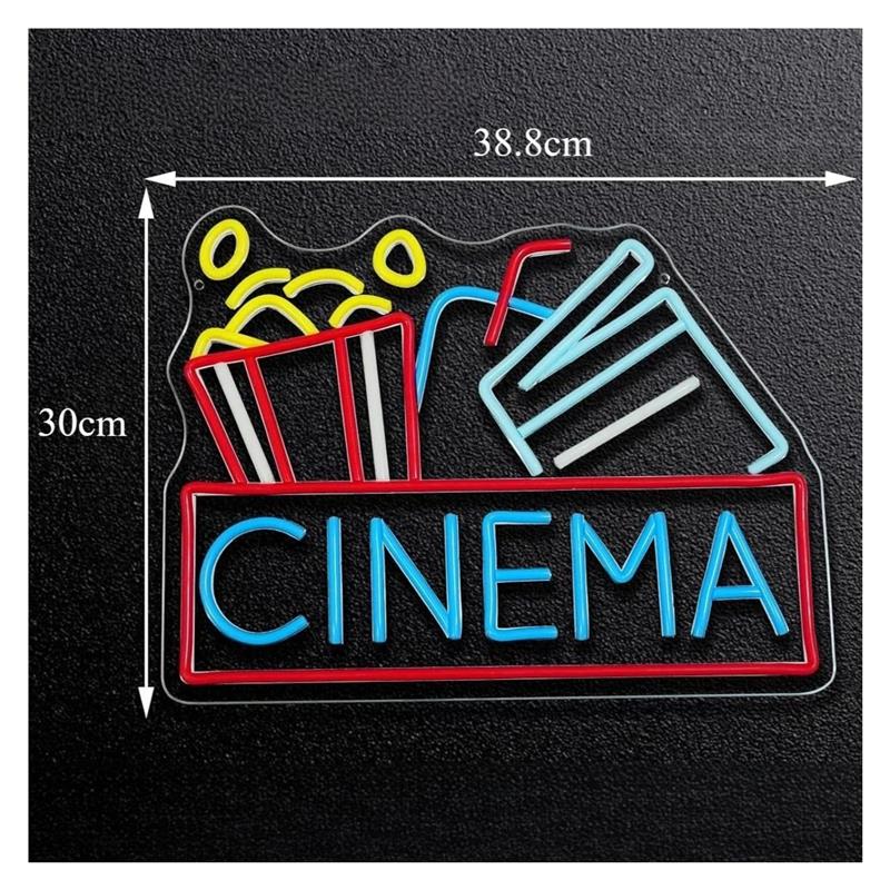 Letrero de neón de cine con al - Home Cinema Wall Lights reseña y precio