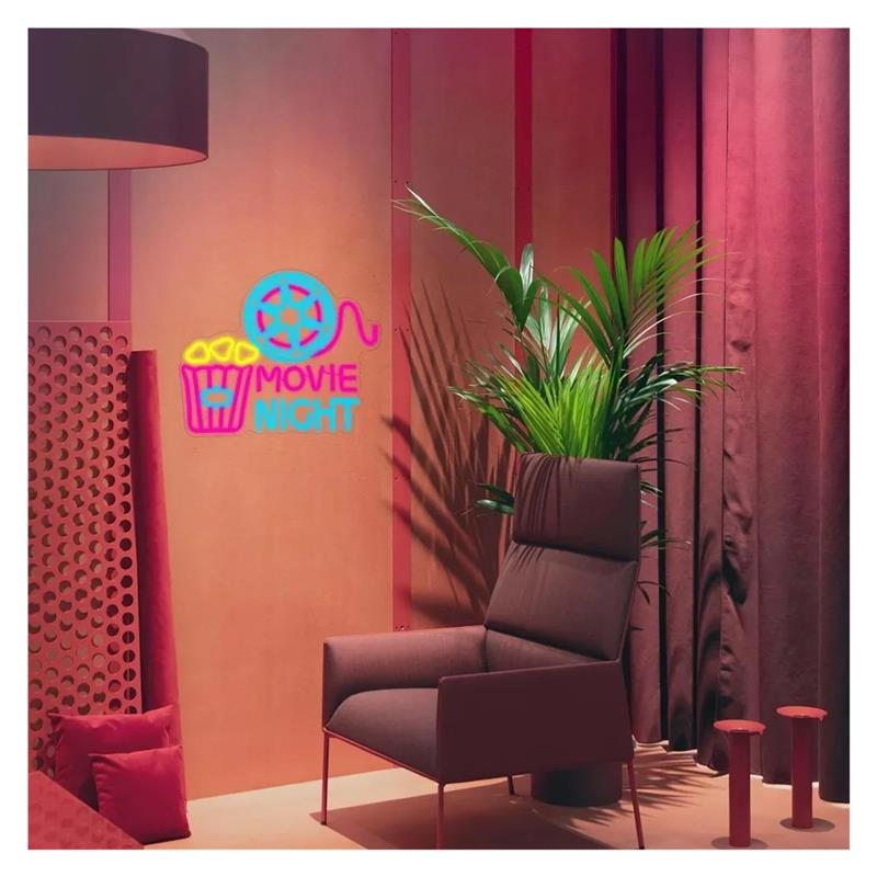 Letrero de neón con luz de pal - Home Cinema Wall Lights reseña y precio