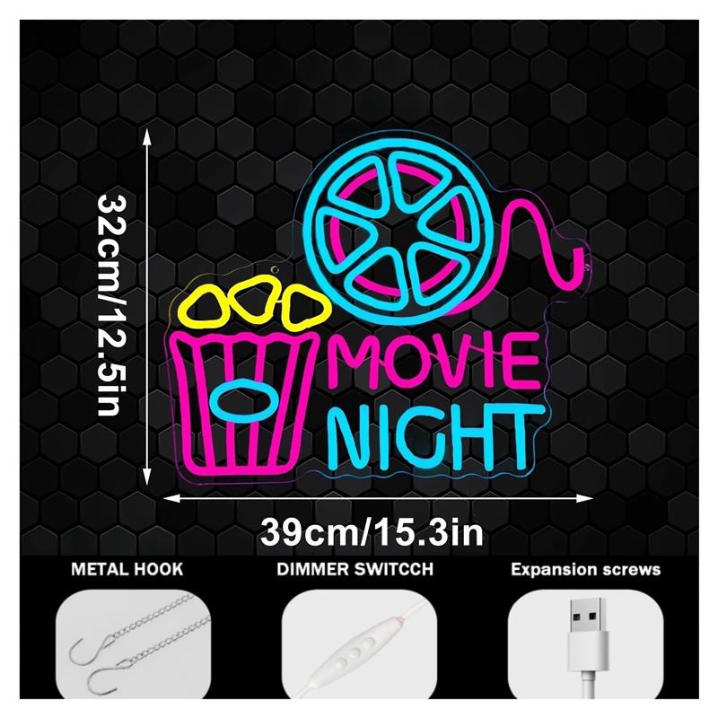 Letrero de neón con luz de pal - Home Cinema Wall Lights reseña y precio